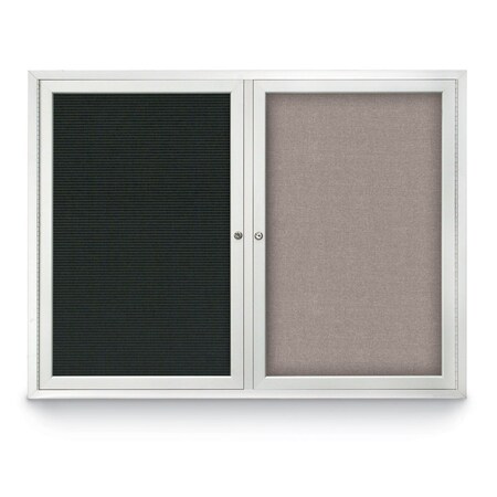 United Visual Products Corkboard, Pearl/Gold, 36" x 36" UV403I-GOLD-PEARL